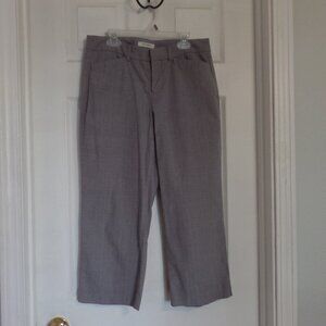 Dockers Capris Women's Size 4 Gray Plaid Dress Pants